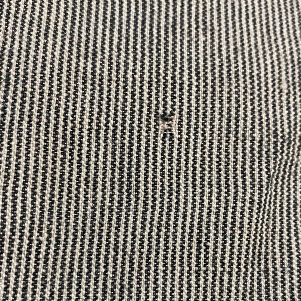 Banana Republic Men's Linen Blend Brown Stripe Straight Jeans Pants.  31X32